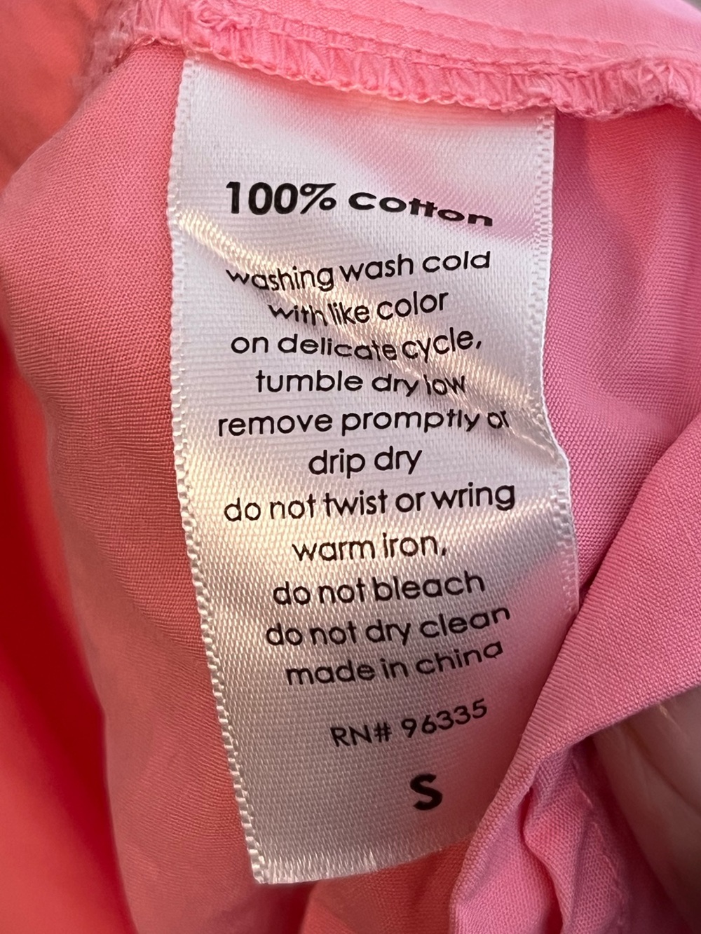 Susana Monaco Knockout Pink Sz S 100% Cotton Poplin Open Back Maxi Dress - Picture 10 of 15